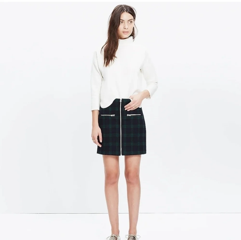 VGUC Madewell Plaid Skirt size 8
